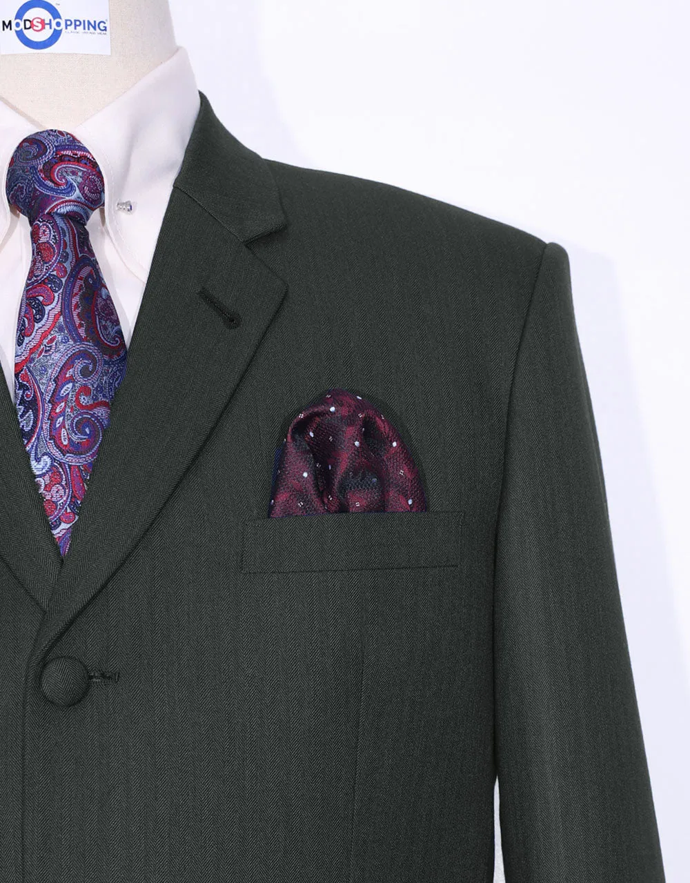 Tweed Suit - Herringbone 3 Piece Suit