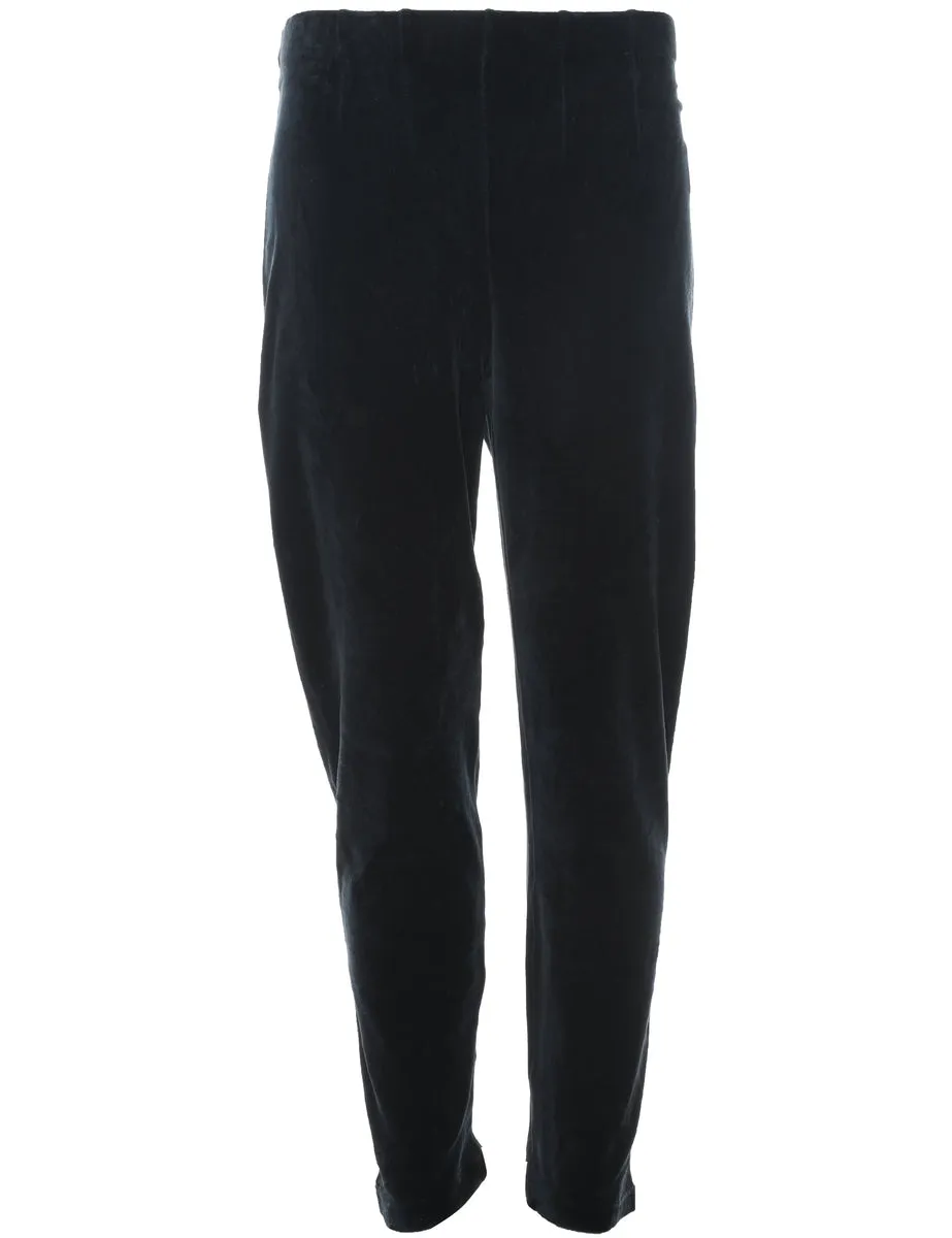 Velvet Fabric Tapered Trousers - W28 L29