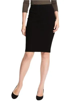 Vince Stretch Pull On Pencil Skirt - Black