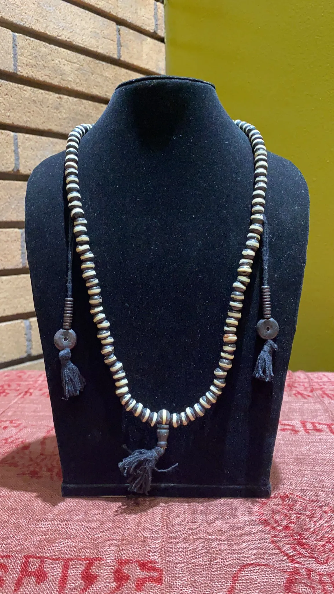 Water Buffalo Bone Horse Eye Mala