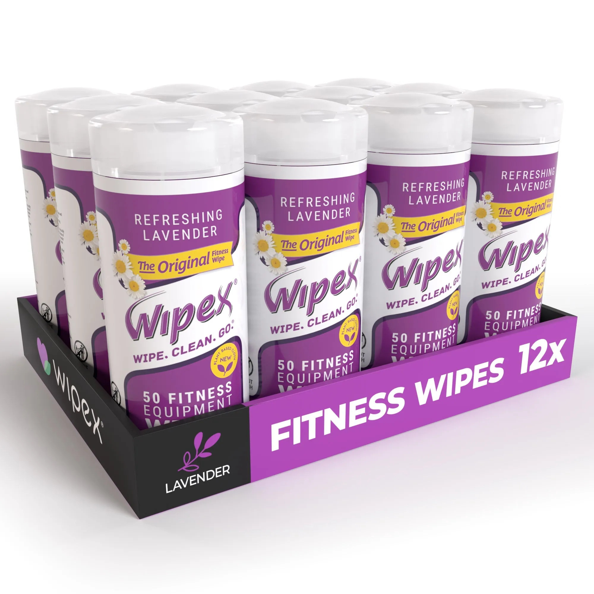 Wipex® Natural Yoga Mat Wipes | Soft, Plant-Based, Infused With Essential Oils