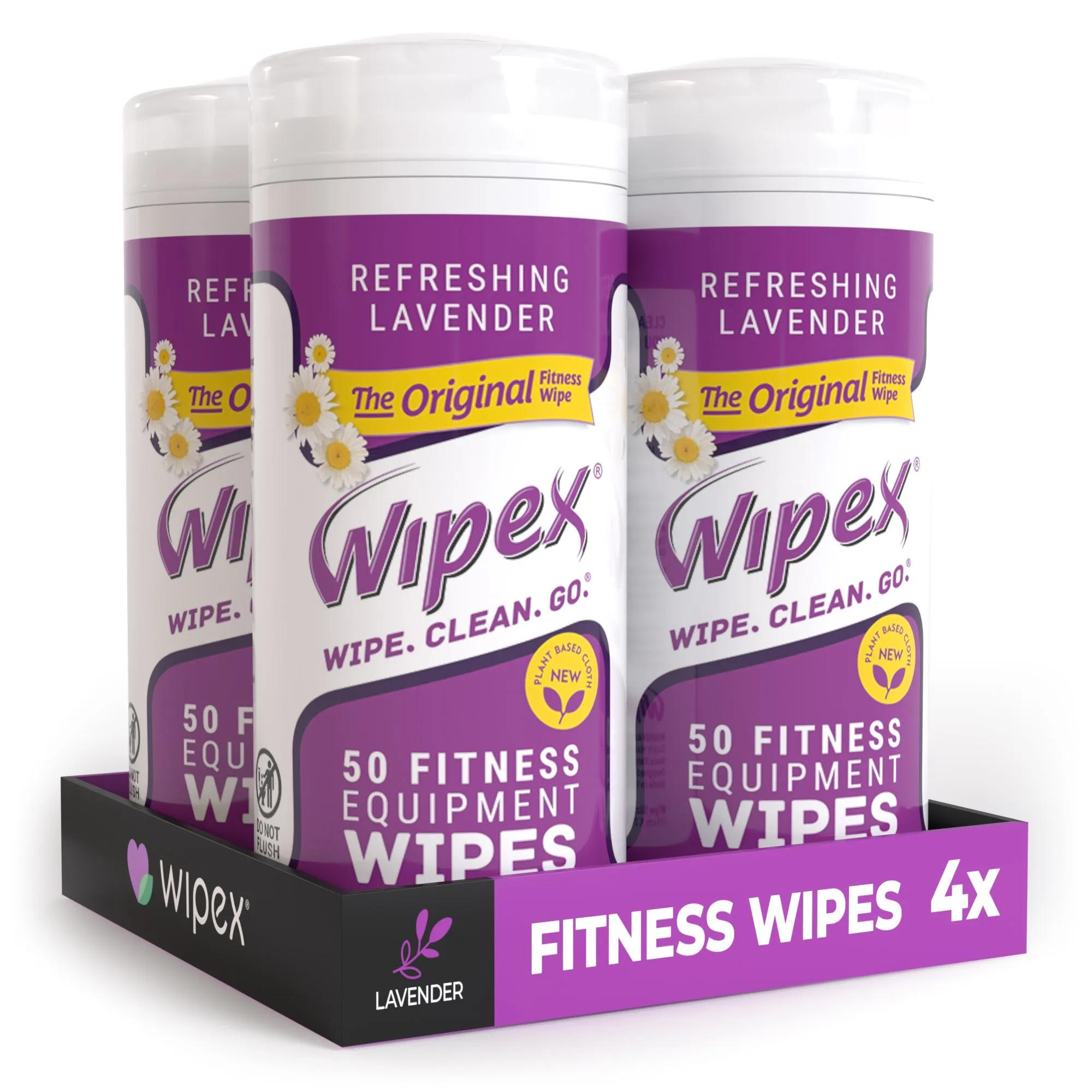 Wipex® Natural Yoga Mat Wipes | Soft, Plant-Based, Infused With Essential Oils