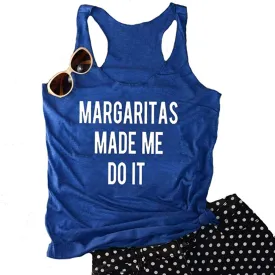 Women Margaritas Made Me Do It Tank Top