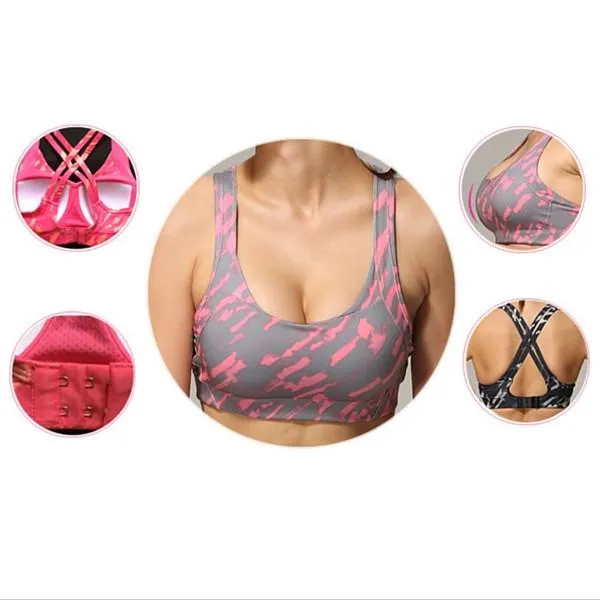 Women's Camo Shock Absorber Active Yoga Sports Bra